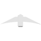 Ekena Millwork Bellingham Architectural Grade PVC Gable Bracket, 48"W x 12"H x 6"D x 6"F, 6/12 Pitch GBP048X12X0606BEL00 - alternate 2